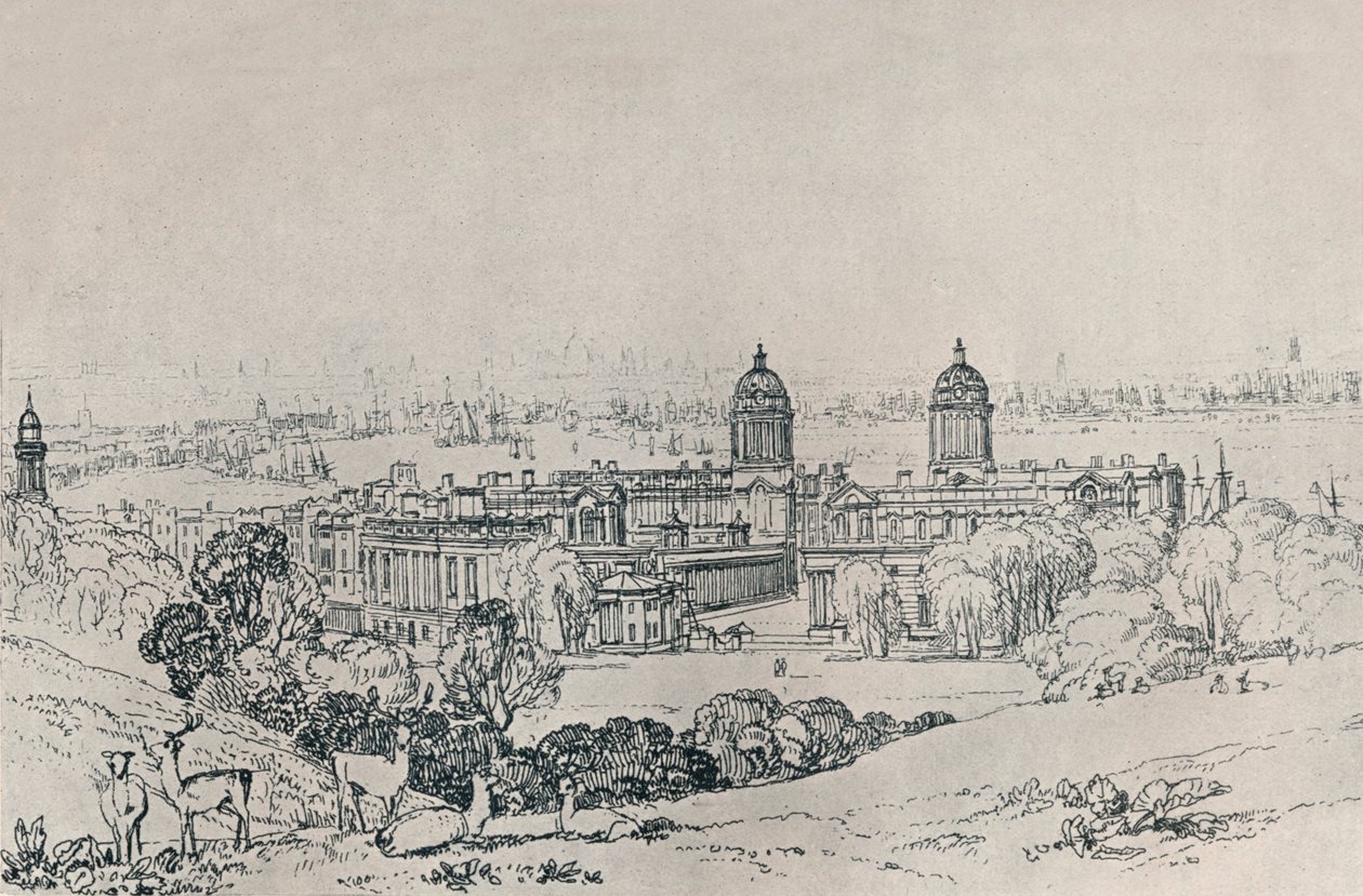 London vom Greenwich Park, ca. 1809, 1923 von Joseph Mallord William Turner