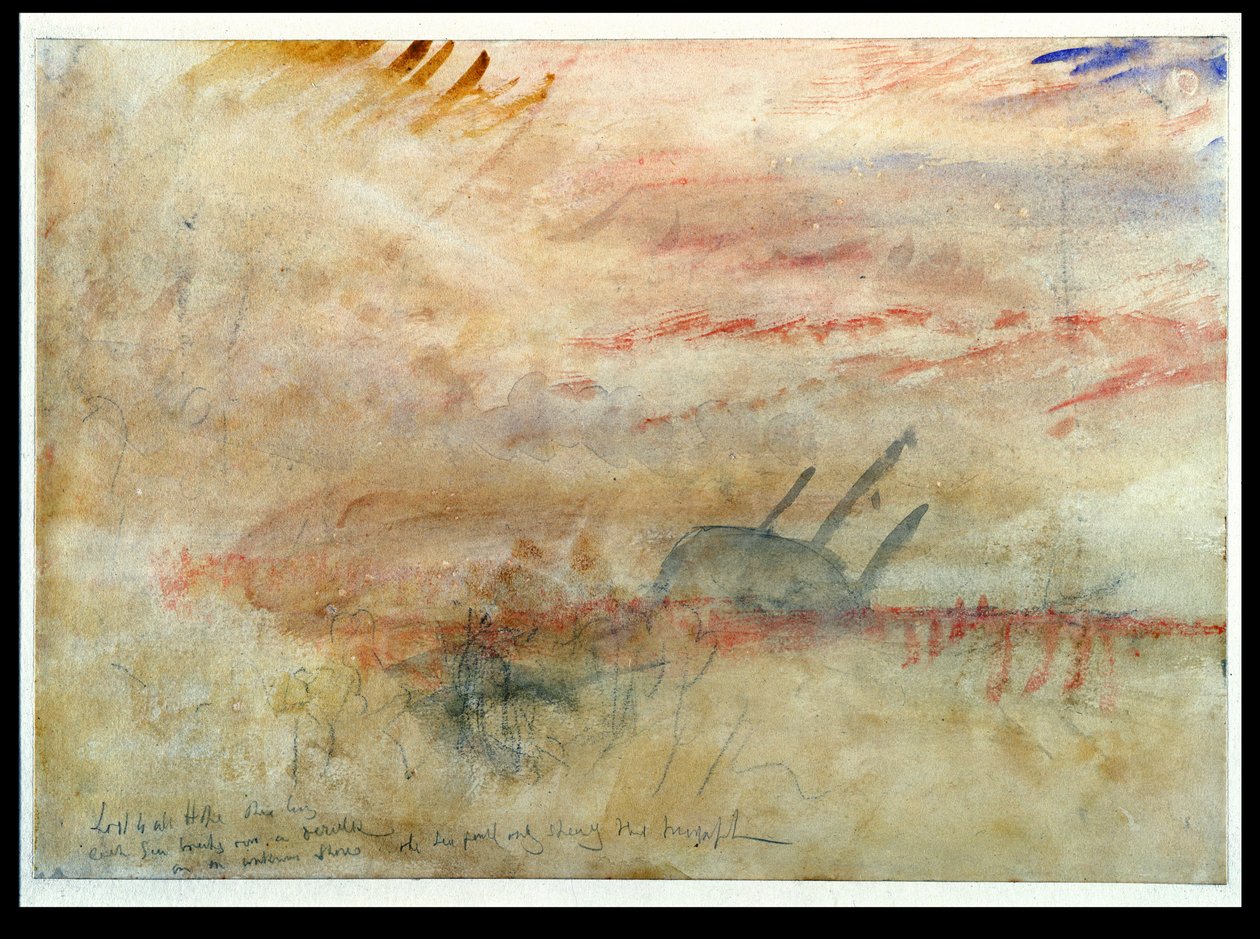 Verloren an alle Hoffnung Die Brig, um 1845-50 von Joseph Mallord William Turner