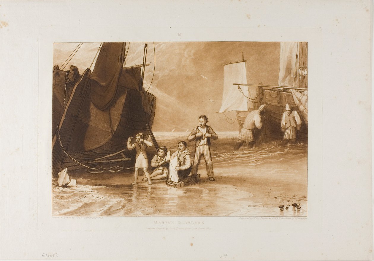 Meeresliebhaber, Platte 29 aus Liber Studiorum von Joseph Mallord William Turner