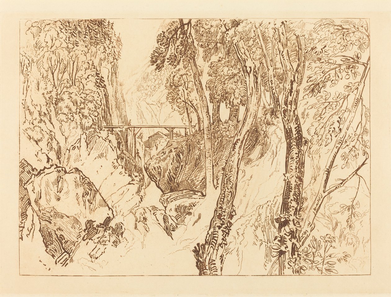 Mühle in der Nähe der Grande Chartreuse von Joseph Mallord William Turner