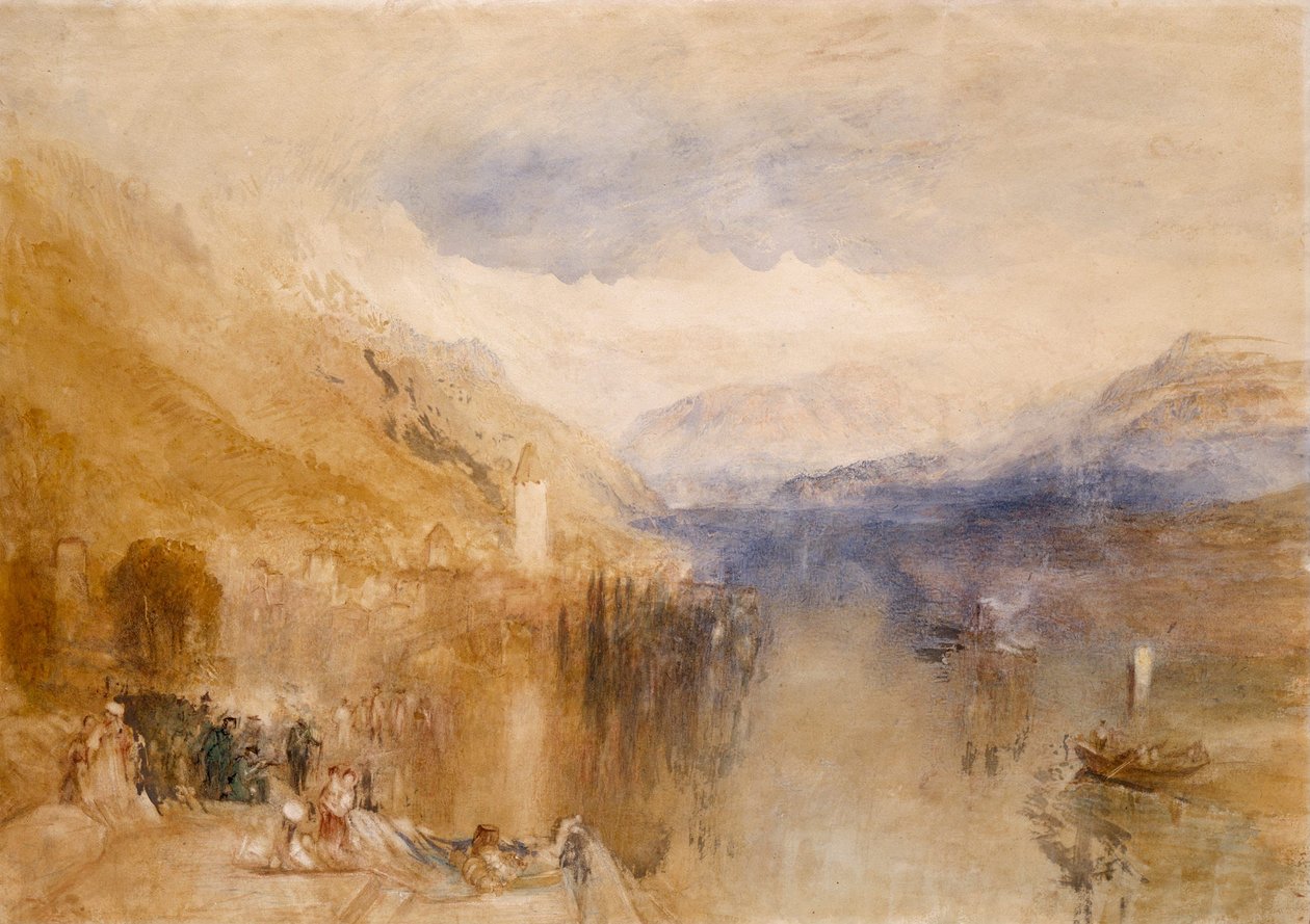 Oberhofen, Thunersee von Joseph Mallord William Turner