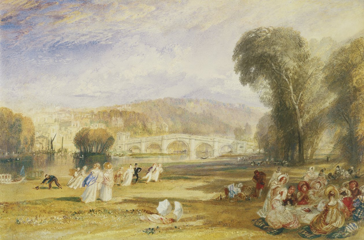 Richmond Hill und Brücke, Surrey, ca. 1831 von Joseph Mallord William Turner