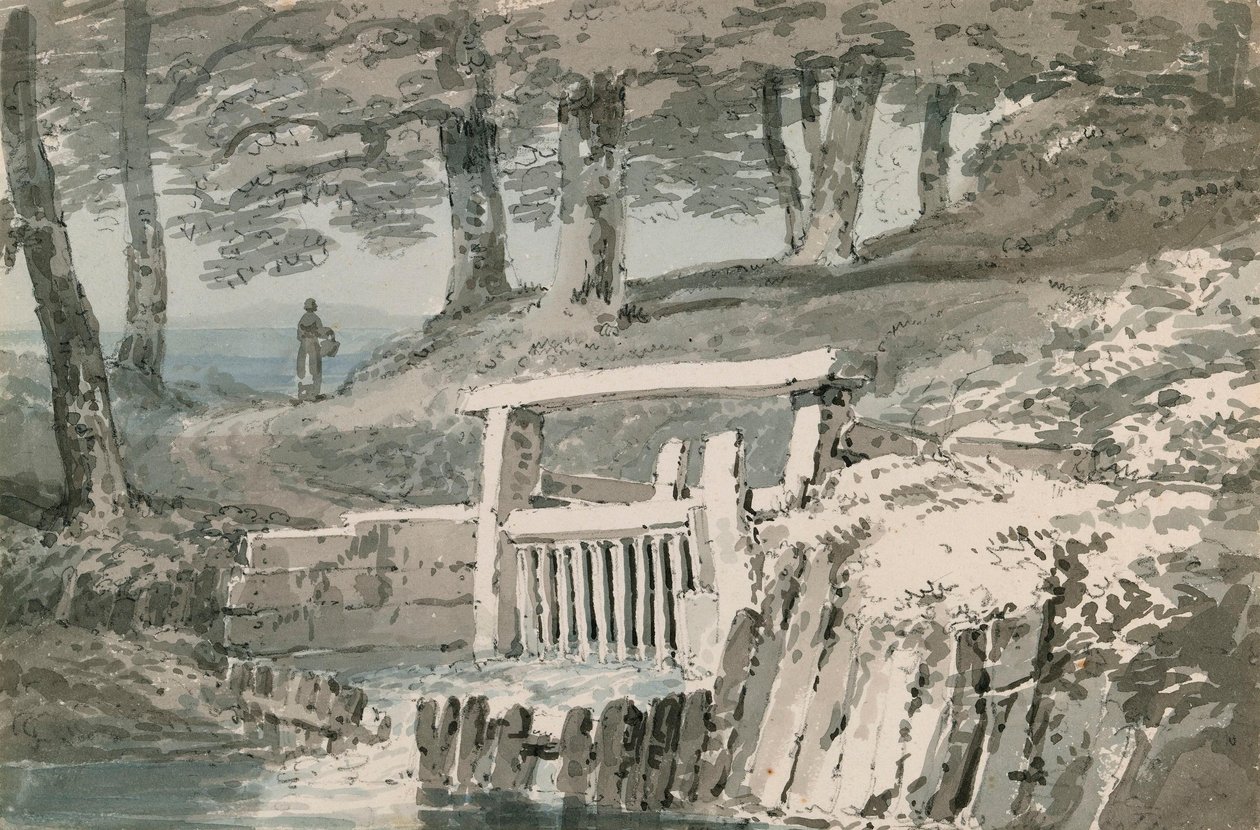 Schleusentor, Netley Abbey, Hampshire von Joseph Mallord William Turner