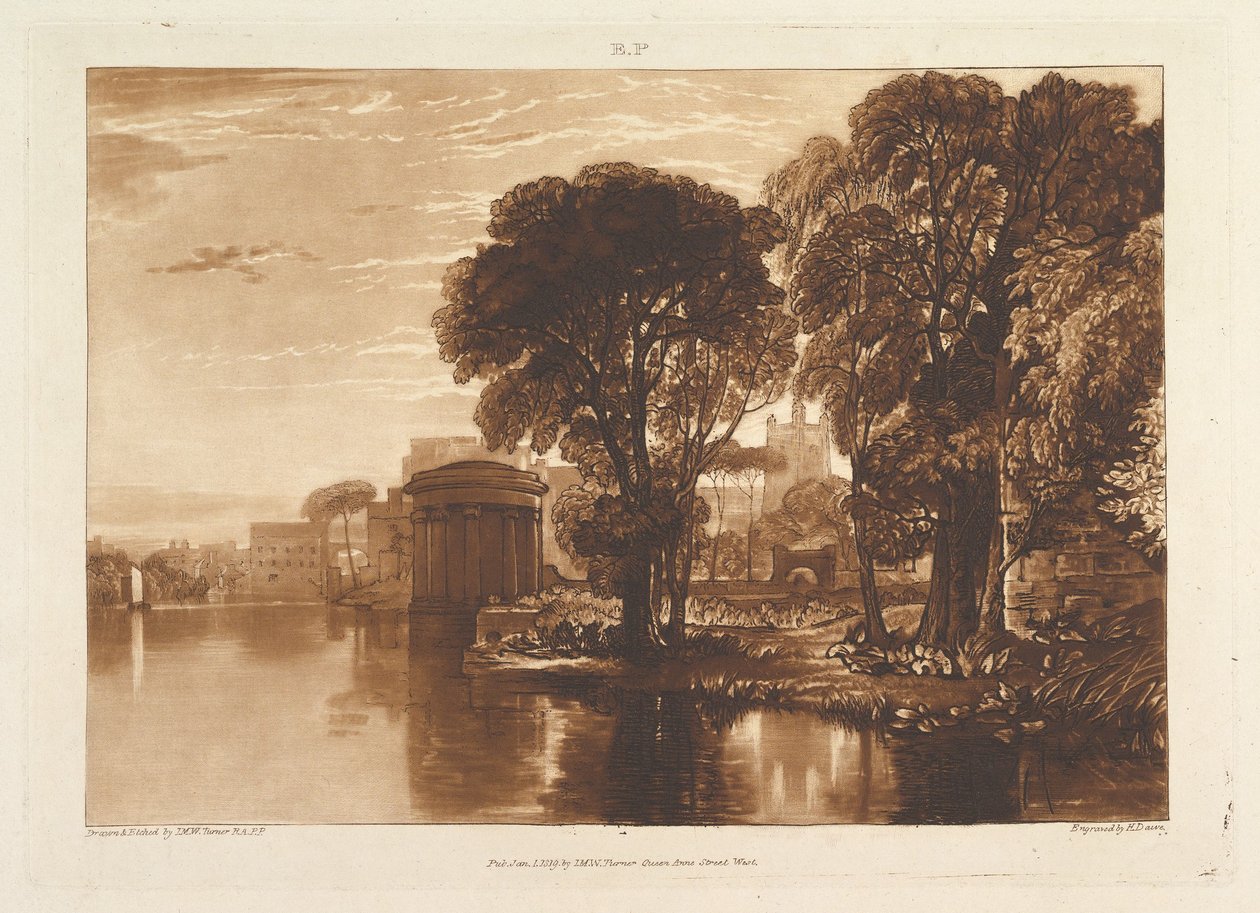 Die Nische, Isleworth Liber Studiorum, Teil XIII, Platte 63, 1. Januar 1819 von Joseph Mallord William Turner