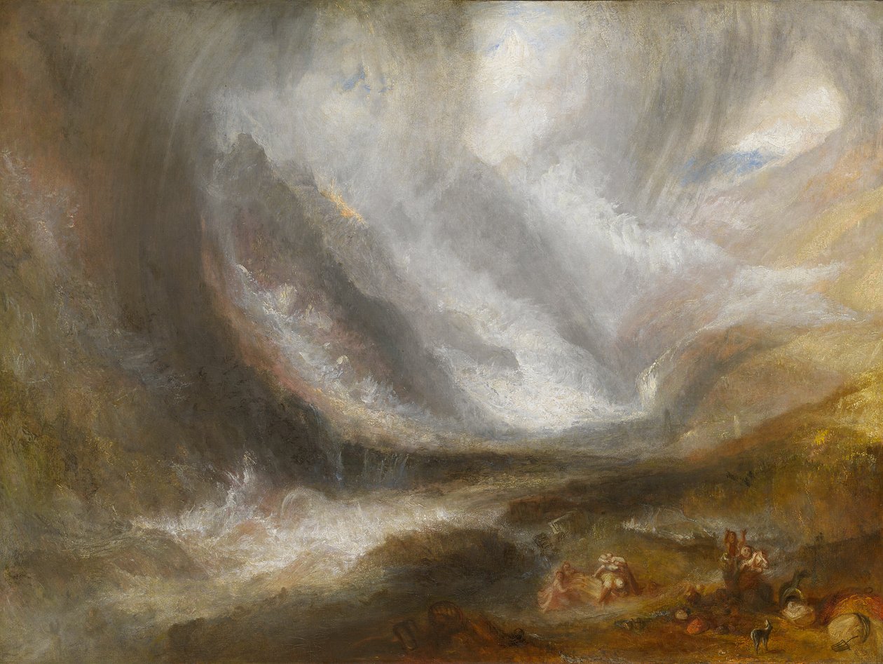 Tal von Aosta: Schneesturm, Lawine und Gewitter von Joseph Mallord William Turner