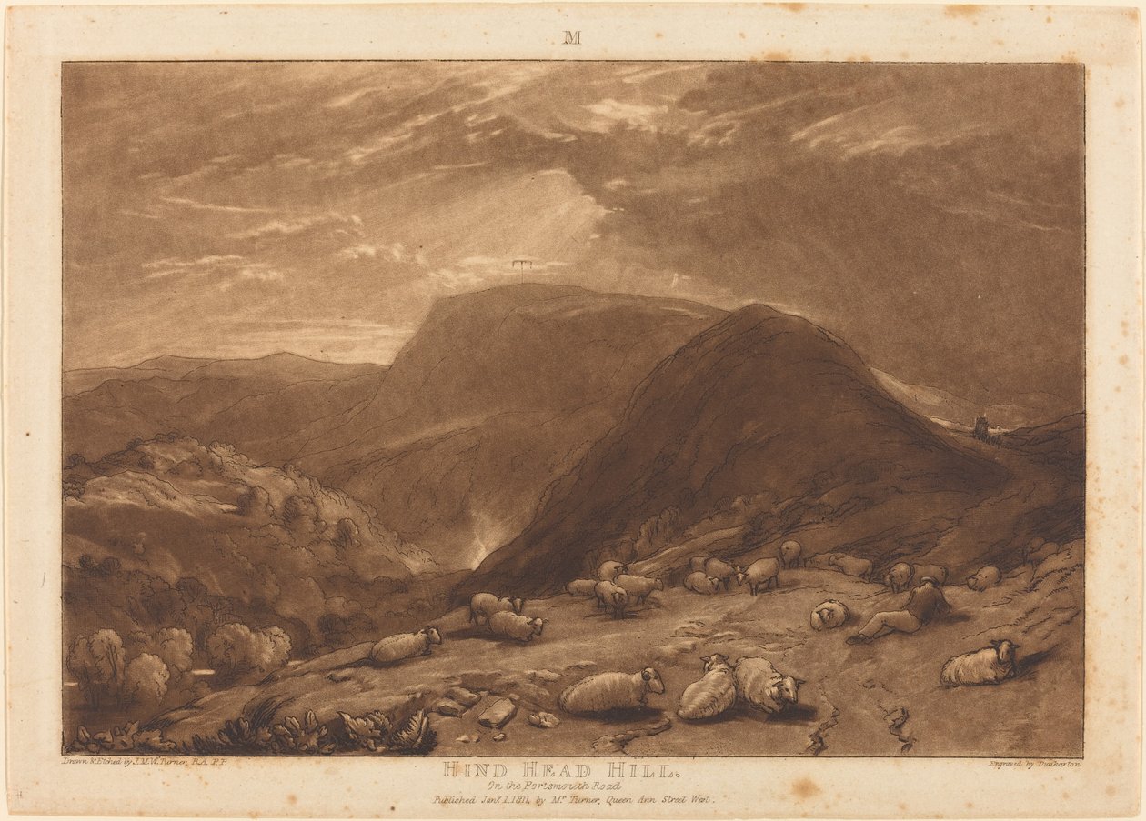 Hind Head Hill von Joseph Mallord William Turner and Robert Dunkarton