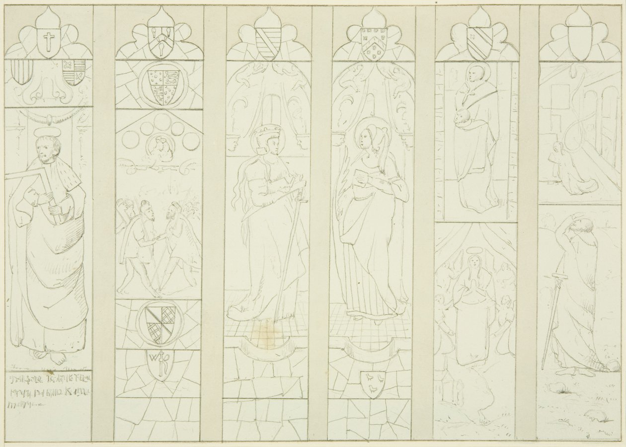 Buntglas im Altarfenster von St. Mark