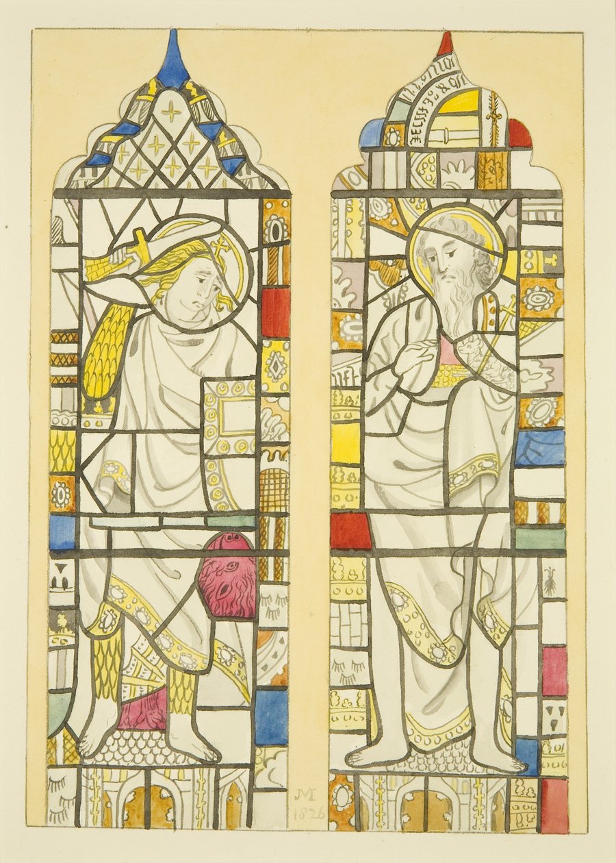 Buntglasfenster im Nordfenster, Nordquerhaus von St. Mary Redcliffe von Joseph Manning