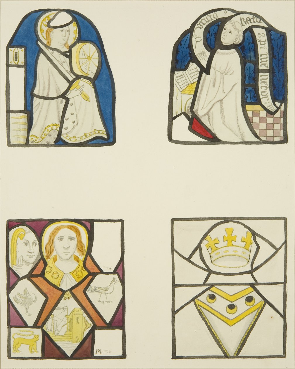 Buntglasfenster in der Weberkapelle der Temple Kirche von Joseph Manning