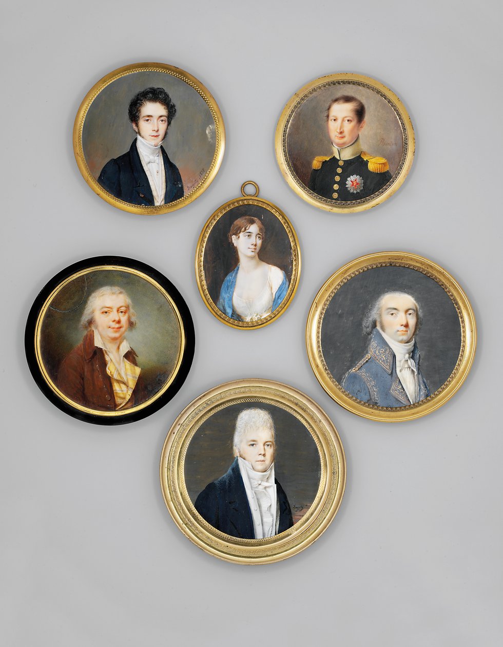 Ein junger Offizier in dunkelgrünem Mantel mit hellgrünem Kragen und goldenen Epauletten, trägt den Bruststern des Königlichen Ordens von Spanien von Joseph Marie Bouton