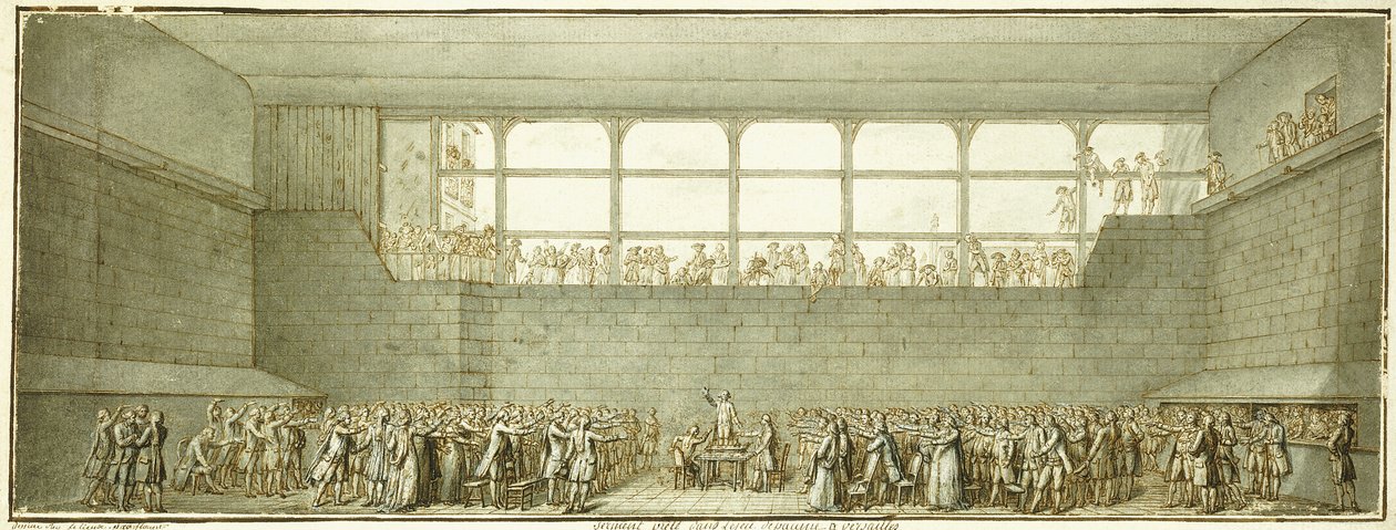 Der Ballhausschwur, ca. 1789 von Joseph Marie Flouest