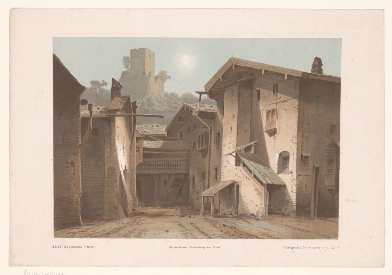 Ansicht auf Bad Ragaz von Joseph Maximilian Kolb