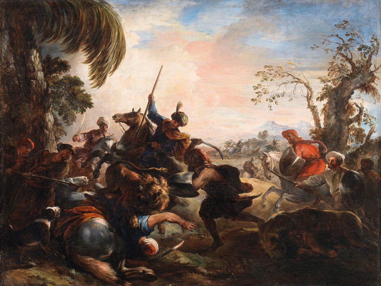 Löwenjagd von Joseph Parrocel