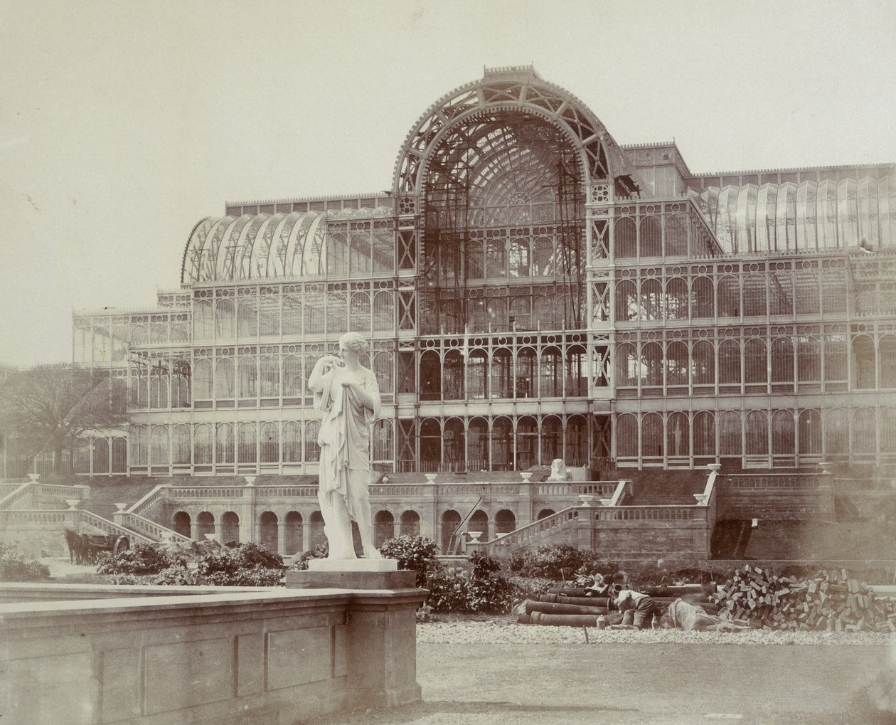 Das Südtransept, von der zweiten Terrasse, gedruckt in 