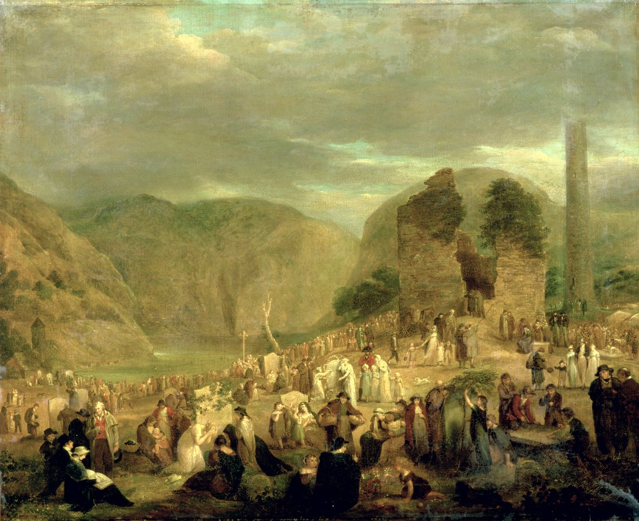 Allerseelen auf dem Kirchhof von Glendalough von Joseph Peacock