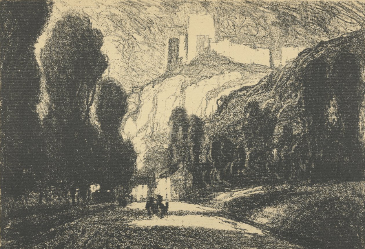 Château Gaillard von Joseph Pennell