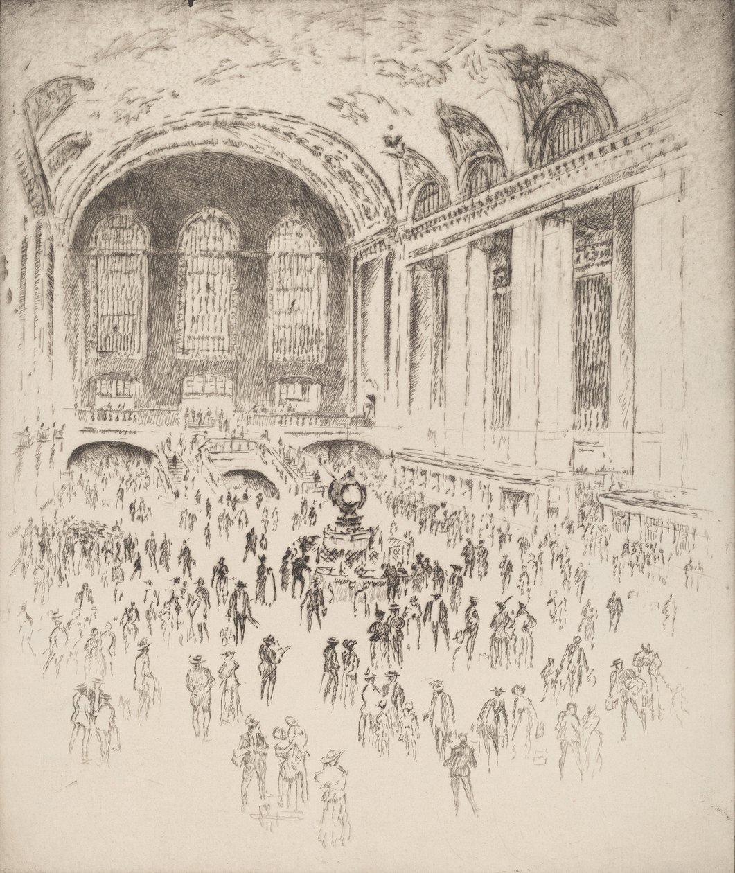 Halle, Grand Central, New York, 1919 von Joseph Pennell