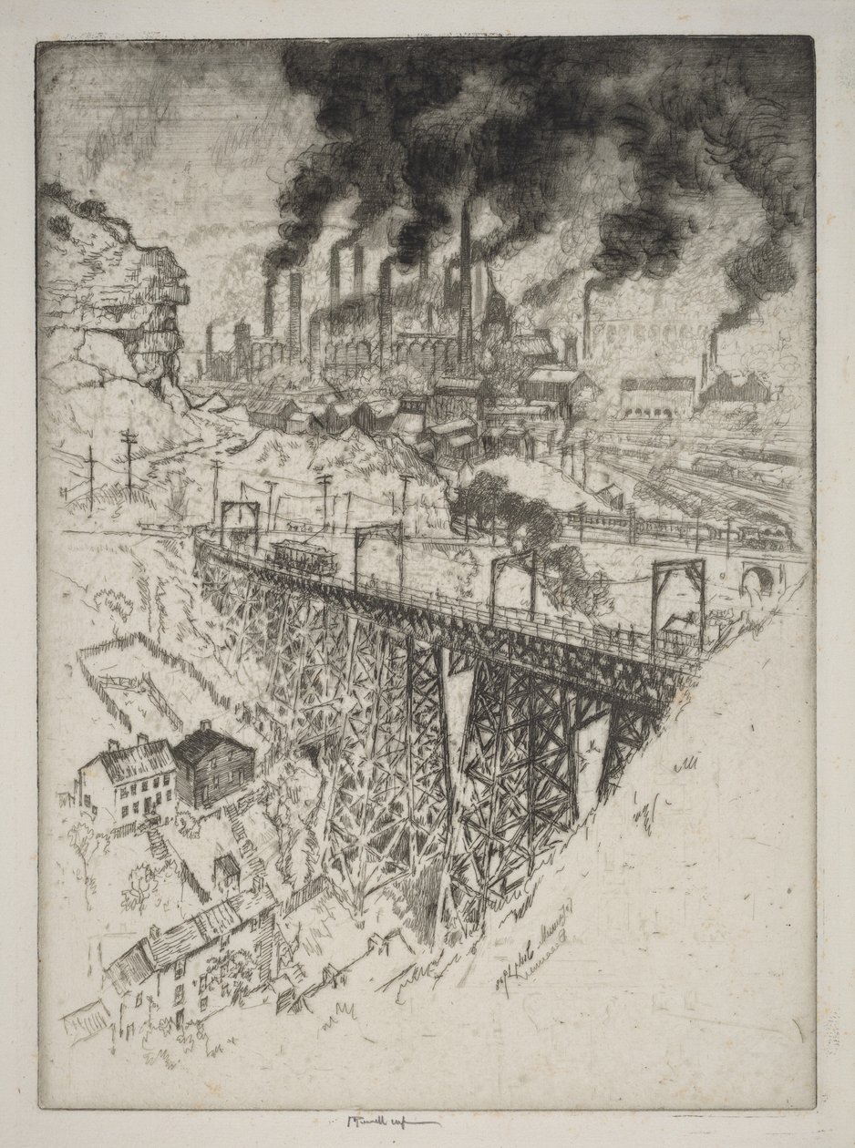 Edgar Thomson Werke, Bessemer von Joseph Pennell