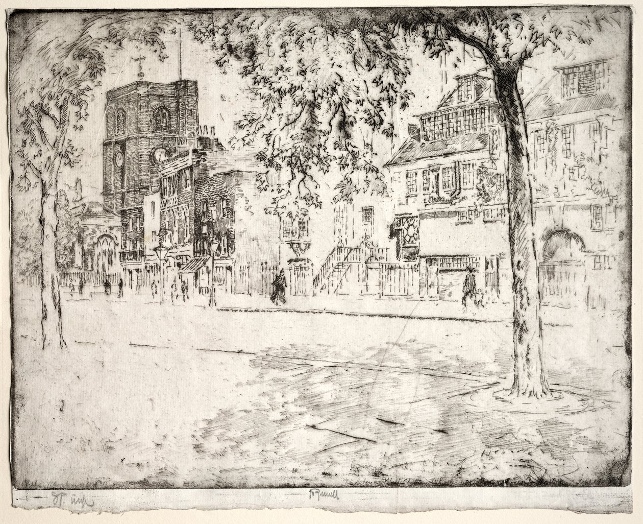 Haus, in dem Whistler starb von Joseph Pennell