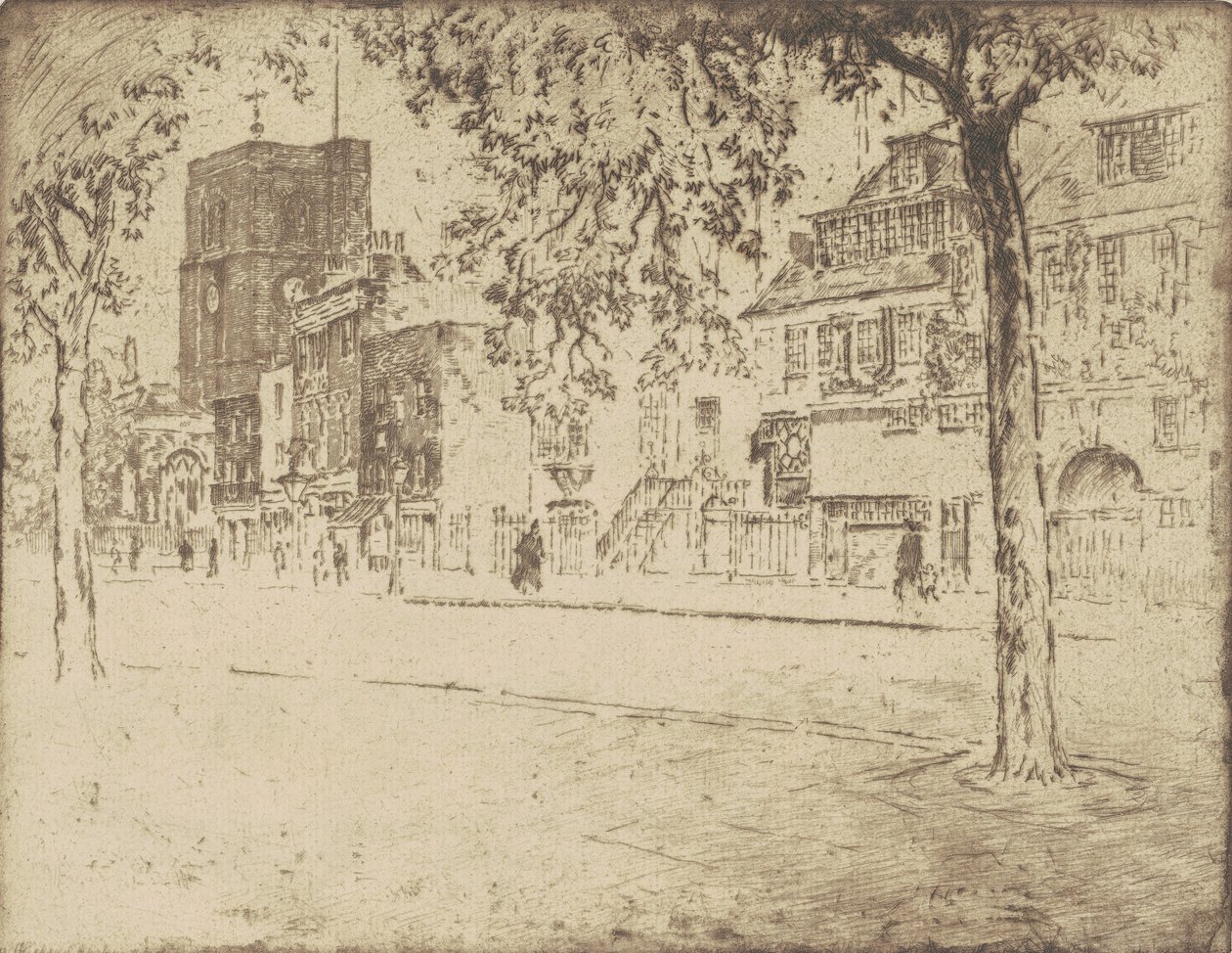 Haus, in dem Whistler starb von Joseph Pennell