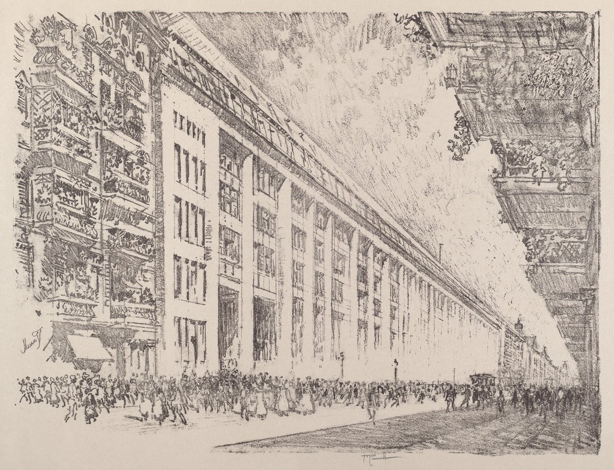 Mittag, General Electric Werke, Berlin von Joseph Pennell