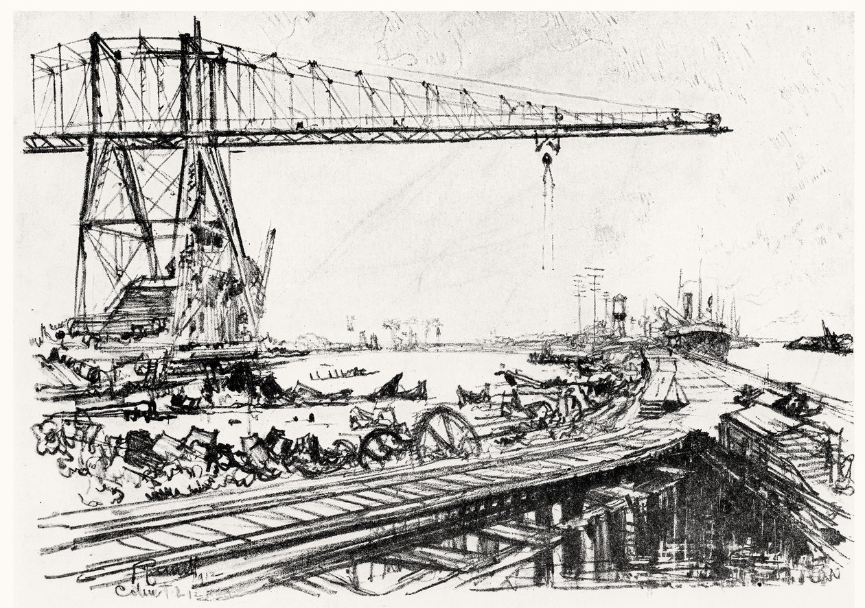 Mount Hope, Platte II aus Der Panamakanal von Joseph Pennell, 1912 von Joseph Pennell