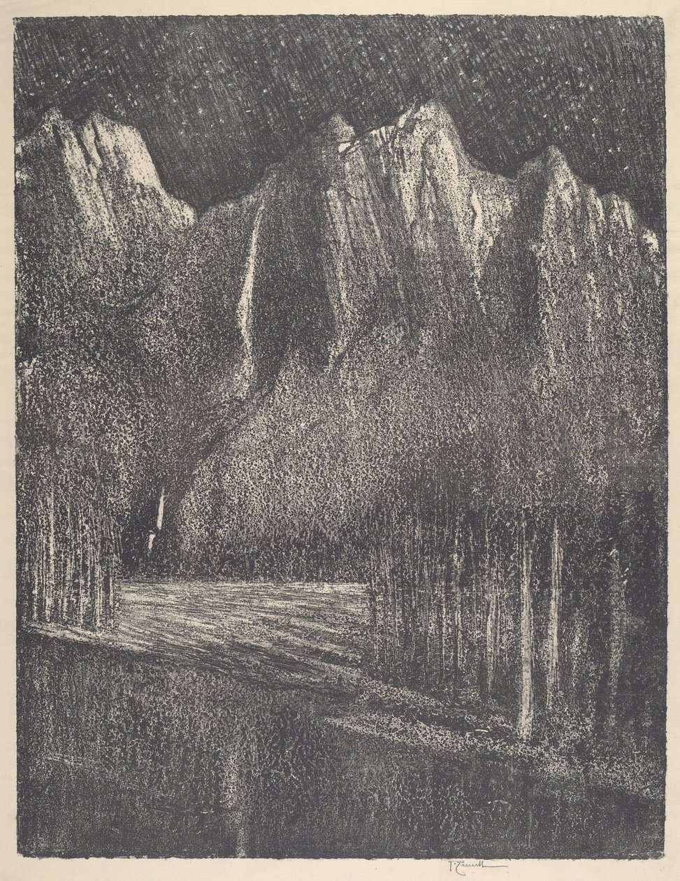 Nacht im Yosemite von Joseph Pennell