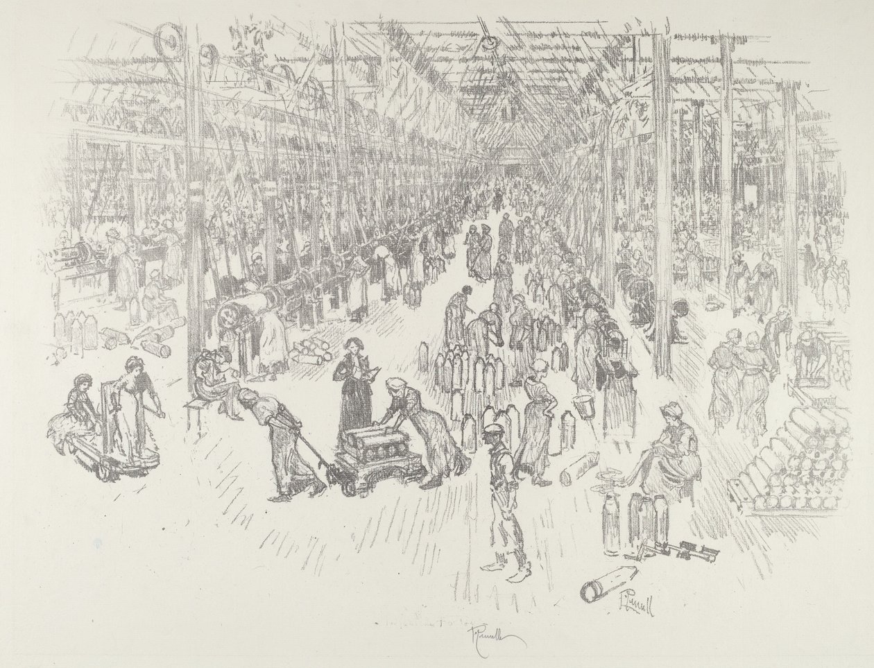 Die Bucht der Tausend Mädchen, 1916 von Joseph Pennell