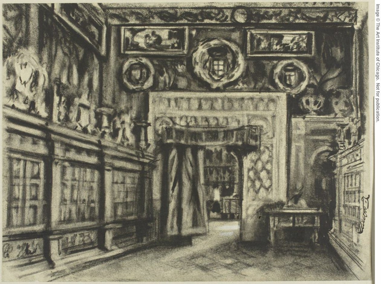 Das Kapitelhaus, Kathedrale von Toledo von Joseph Pennell