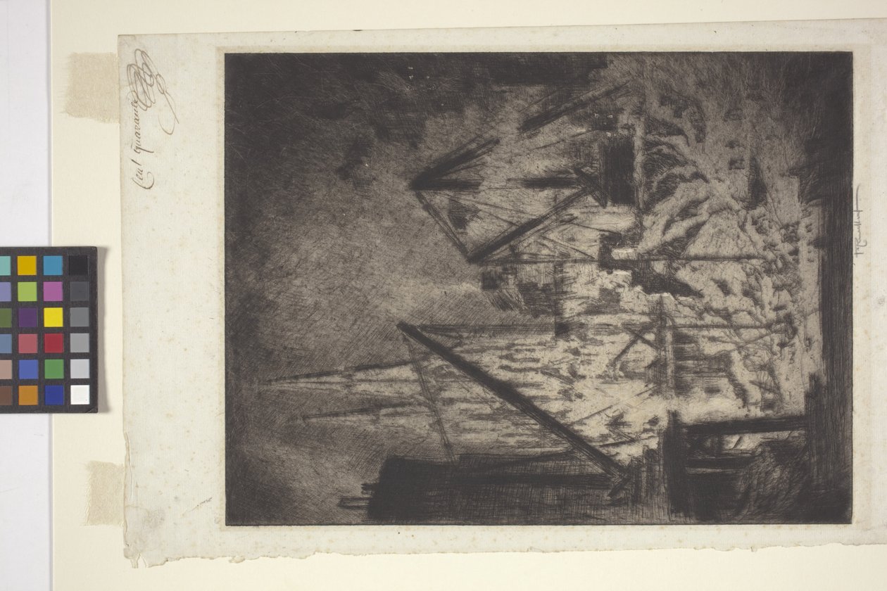 Die Fundamente an der Kathedrale von Joseph Pennell