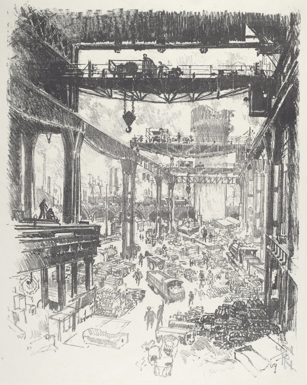 Der Große Turm: Roheisen von Joseph Pennell