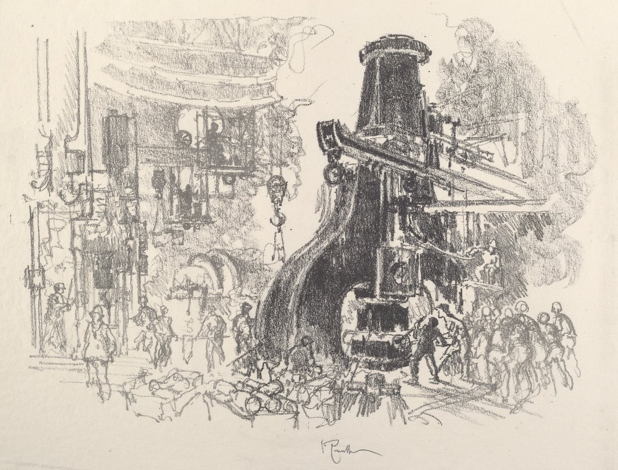 Die kleinen Männer mit dem großen Hammer von Joseph Pennell