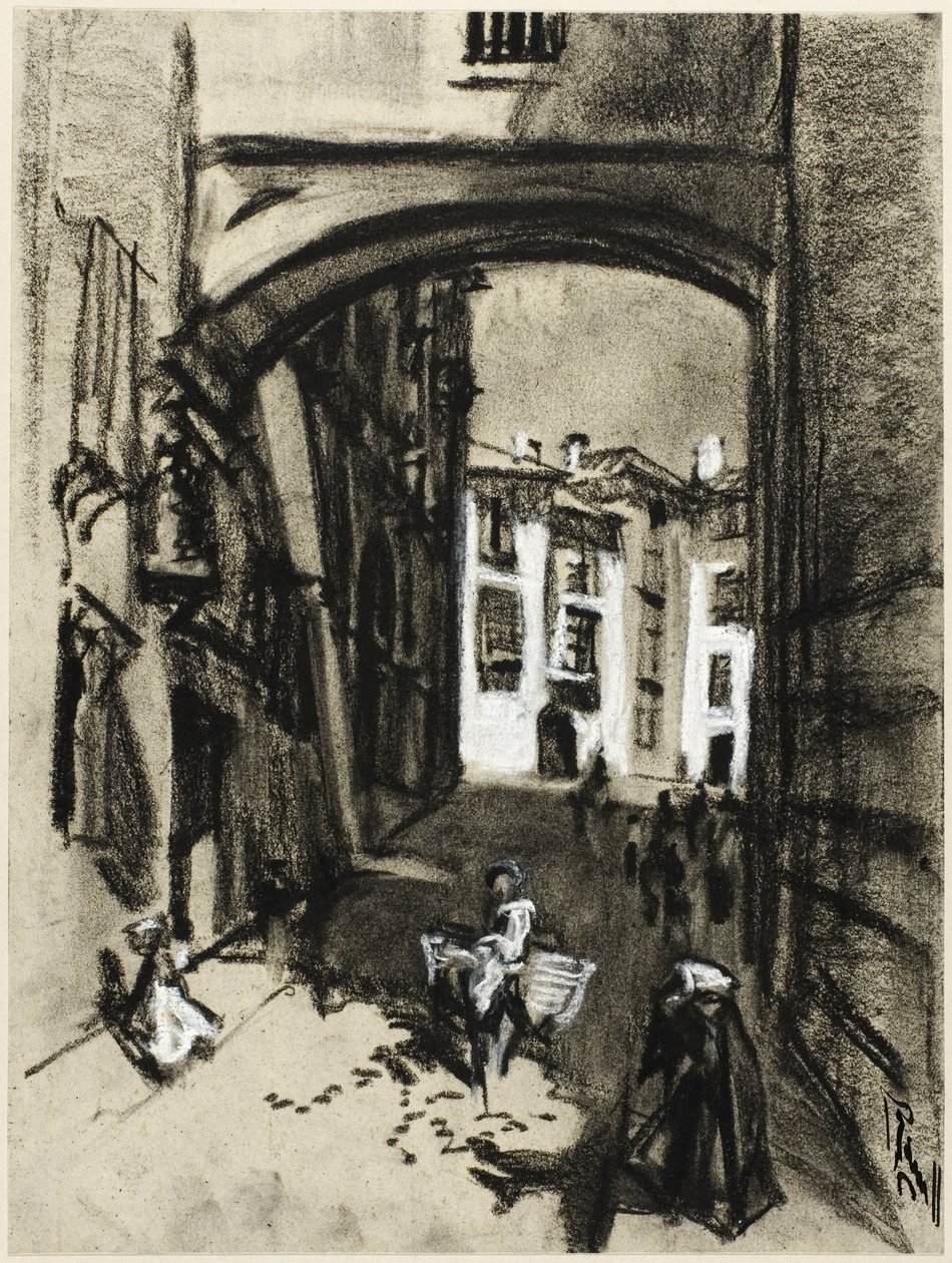 Toledo, Straße des Bogens von Joseph Pennell