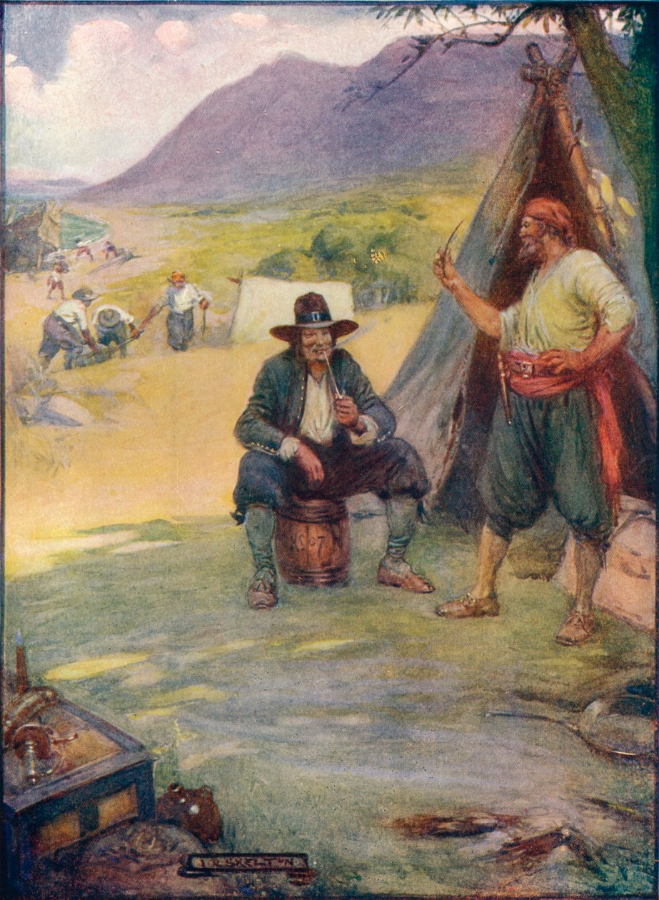 Wo jetzt die große Stadt Kapstadt steht, errichteten sie ihre Zelte und Hütten, ca. 1908, ca. 1920 von Joseph Ratcliffe Skelton