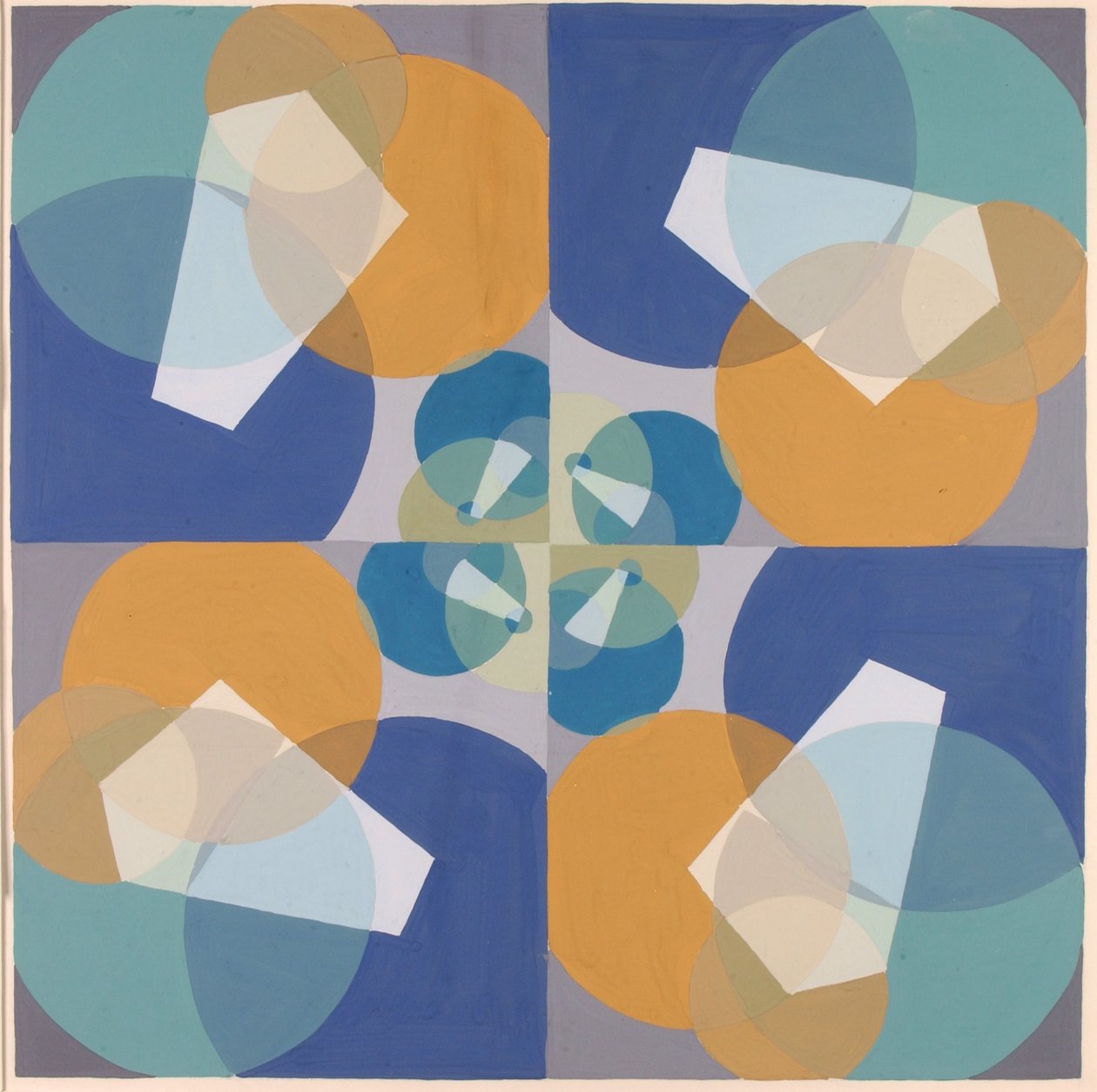 Grüne Quadrate (aus der Serie, die mathematische Grundlage der Künste) von Joseph Schillinger