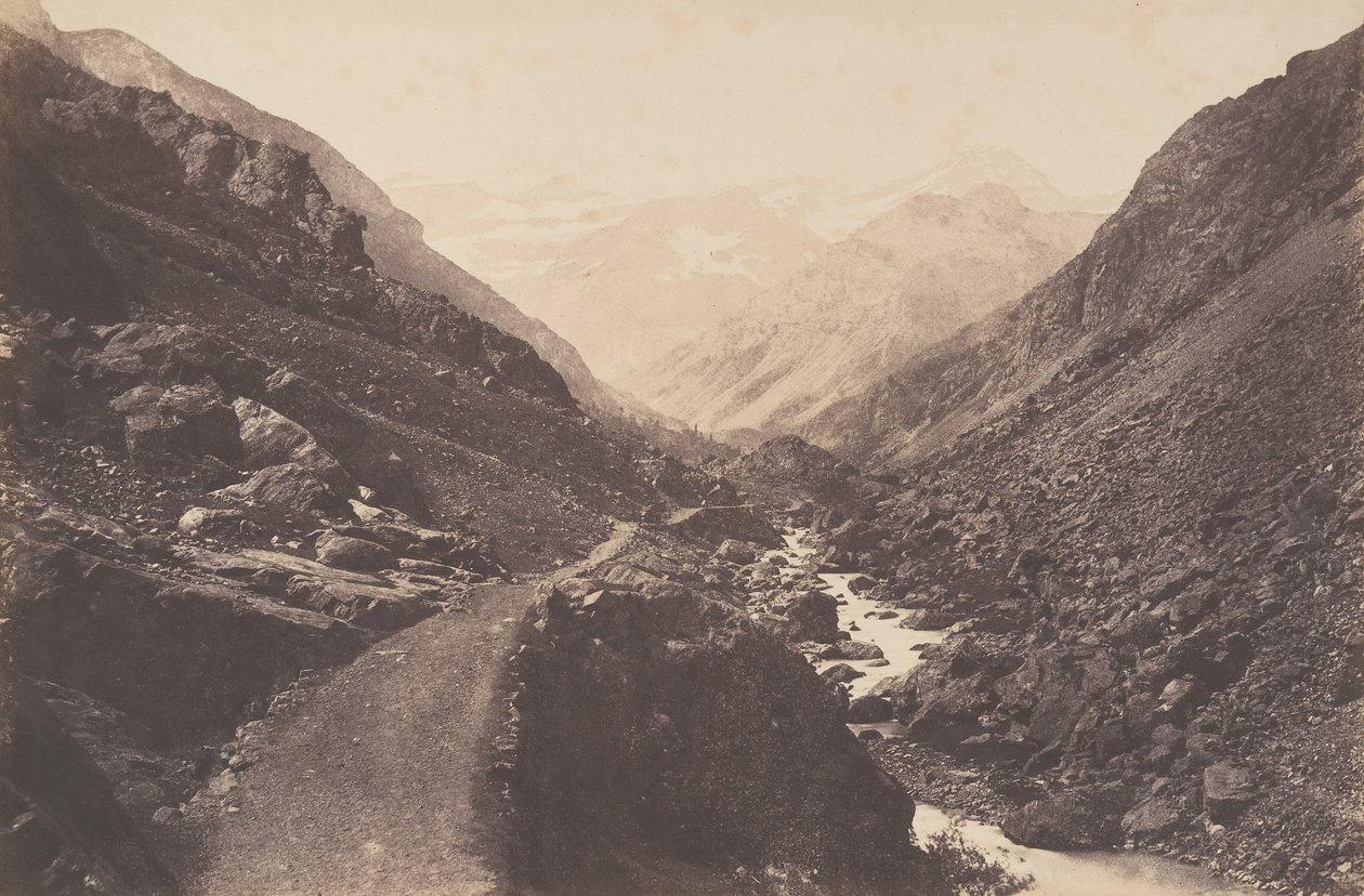 Das Chaos auf dem Weg nach Gavarnie, St-Sauveur, 1853 von Joseph Vigier