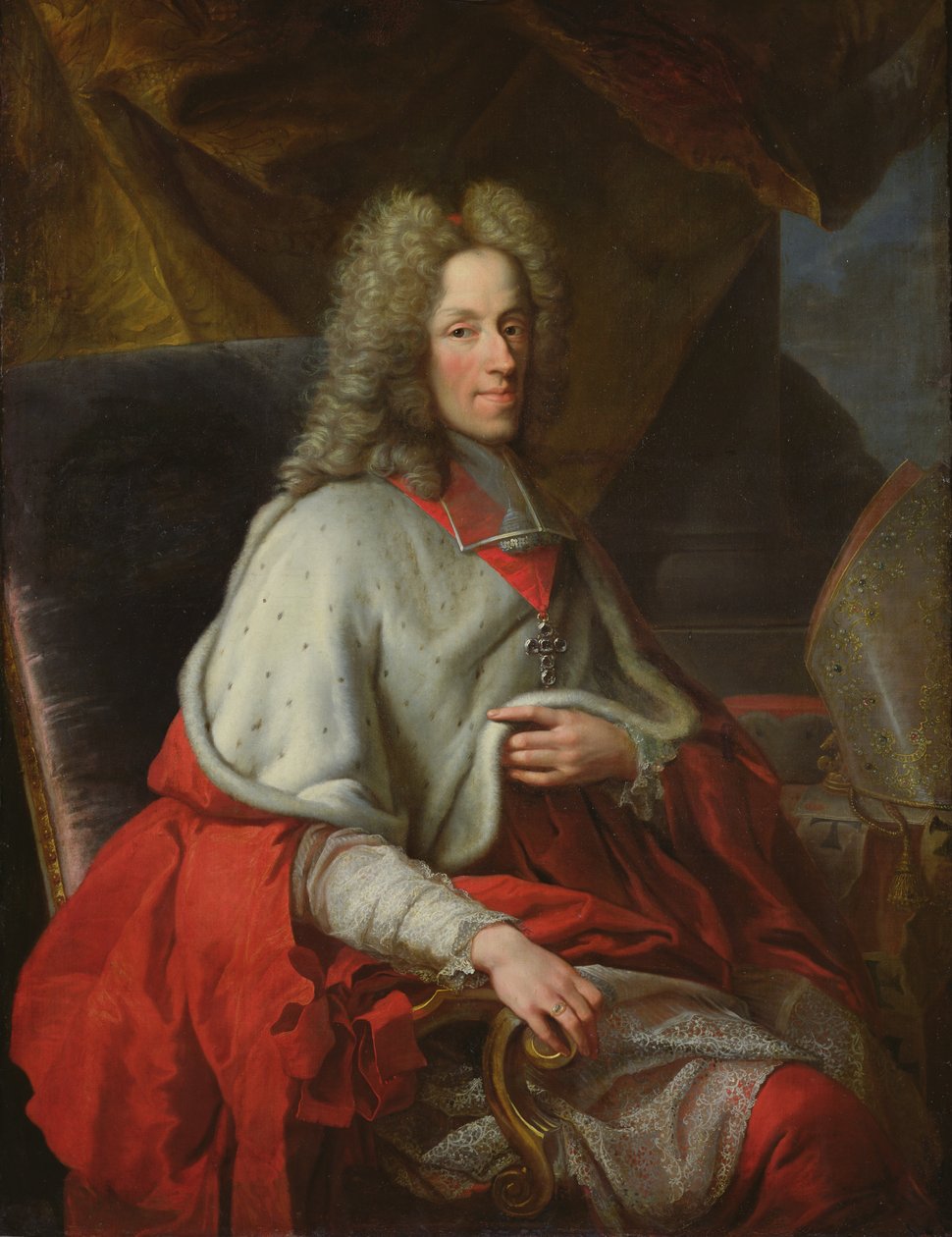 Porträt von Kardinal Joseph Clement de Baviere, Kurfürst von Köln von Joseph Vivien