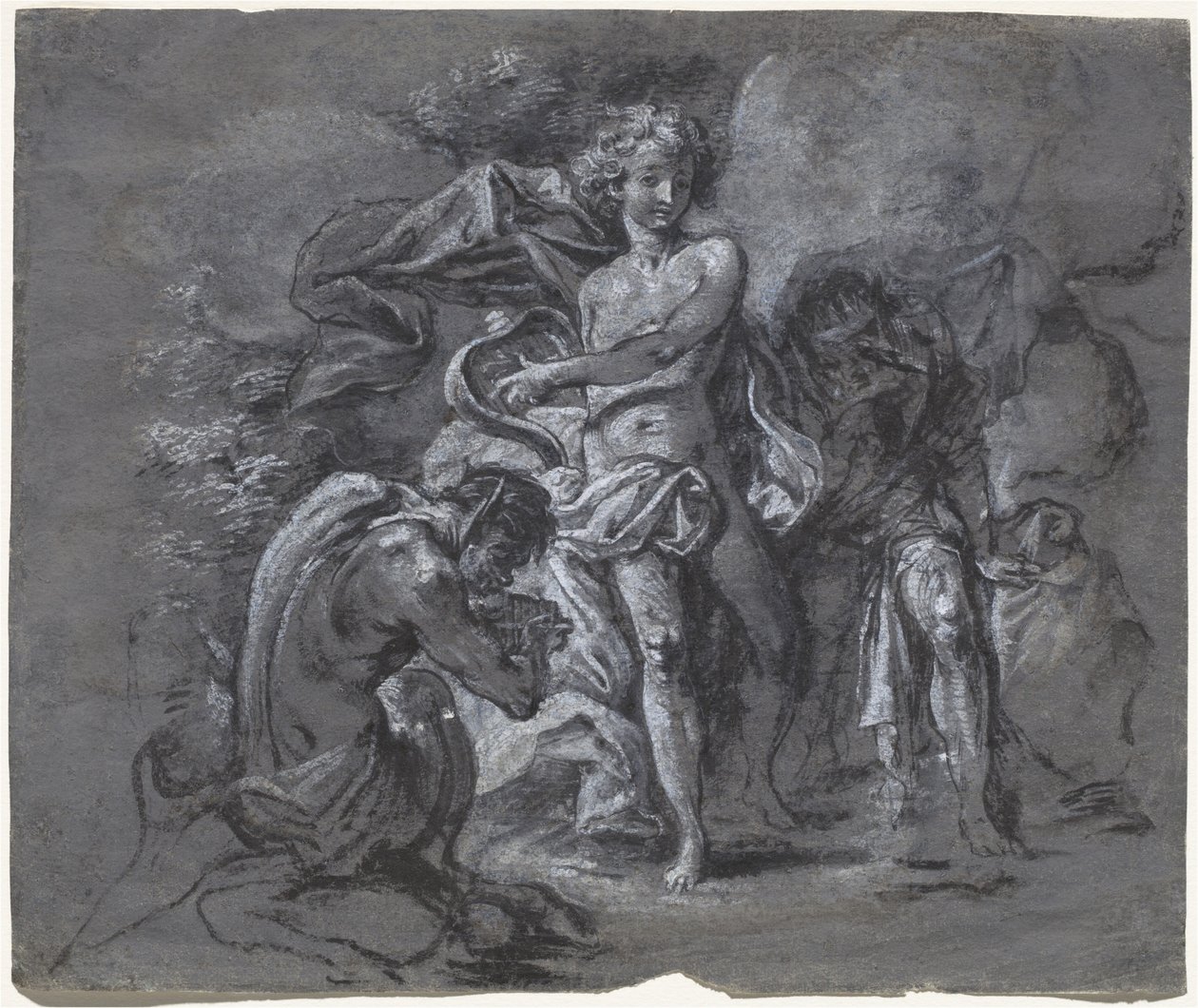 Der Wettstreit zwischen Apollo und Pan vor König Midas von Joseph Werner