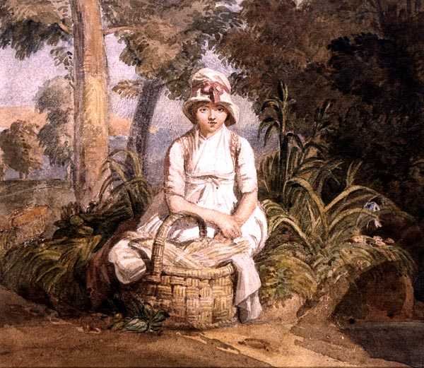 Sitzendes Mädchen mit Haube von Joshua Cristall