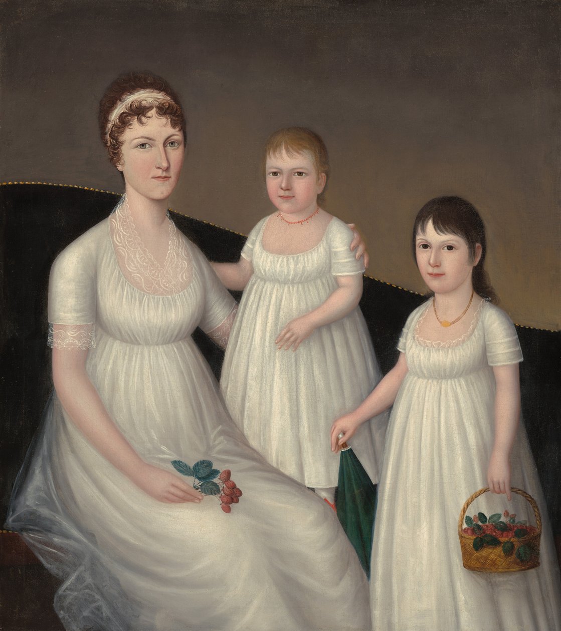 Grace Allison McCurdy (Mrs. Hugh McCurdy) und ihre Töchter, Mary Jane und Letitia Grace von Joshua Johnson