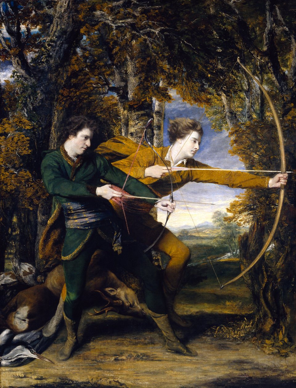Oberst Acland und Lord Sydney: Die Bogenschützen von Joshua Reynolds