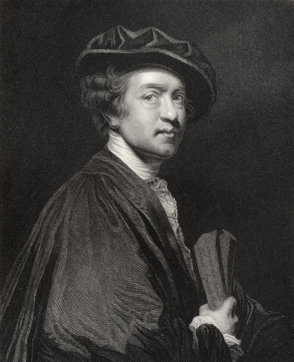 Sir Joshua Reynolds, graviert von J. Cochran, aus 