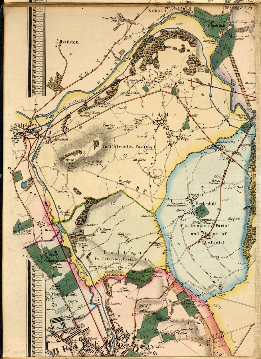 B1, Idle, Shipley, Esholt Hall, Eccleshill und Teil von Bradford von Joshua Thorp