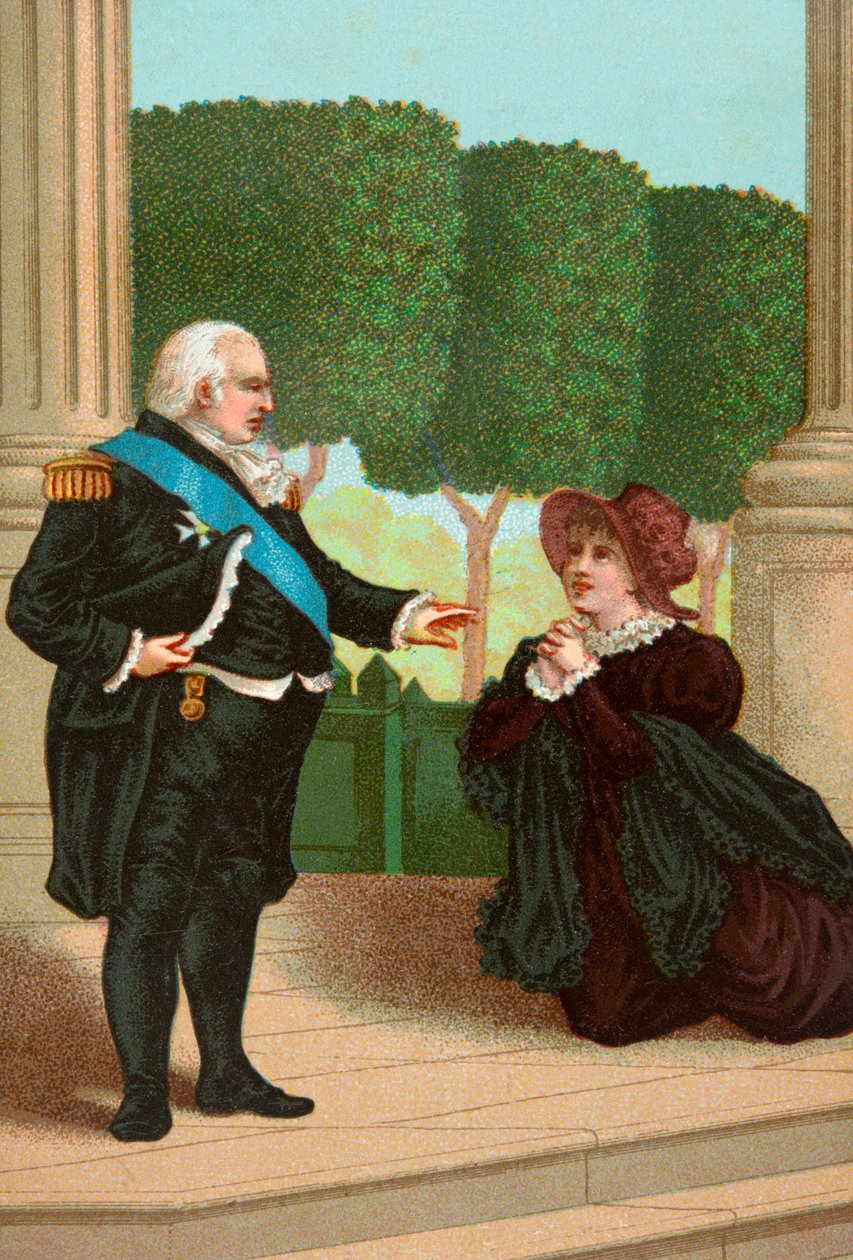 Mme Labedoyere bittet um die Gnade des Königs von Josse Photo