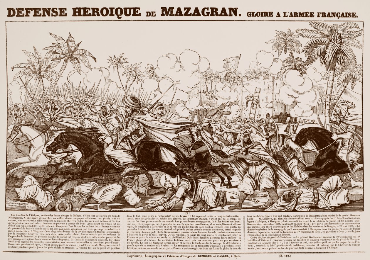 Belagerung von Mazagran von Josse Photo