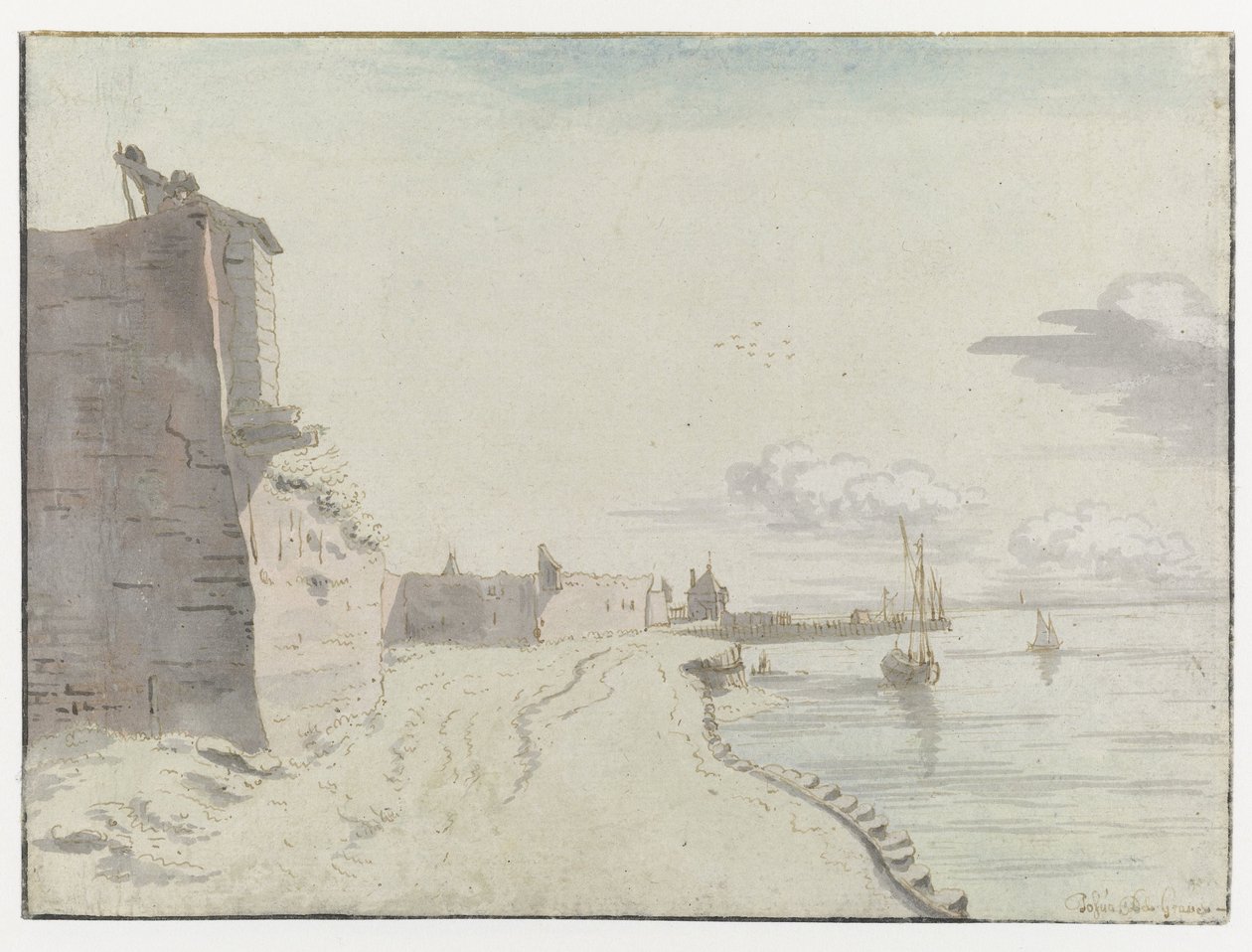 Ansicht des Waterschans Bulwarks, Bergen op Zoom von Josua de Grave