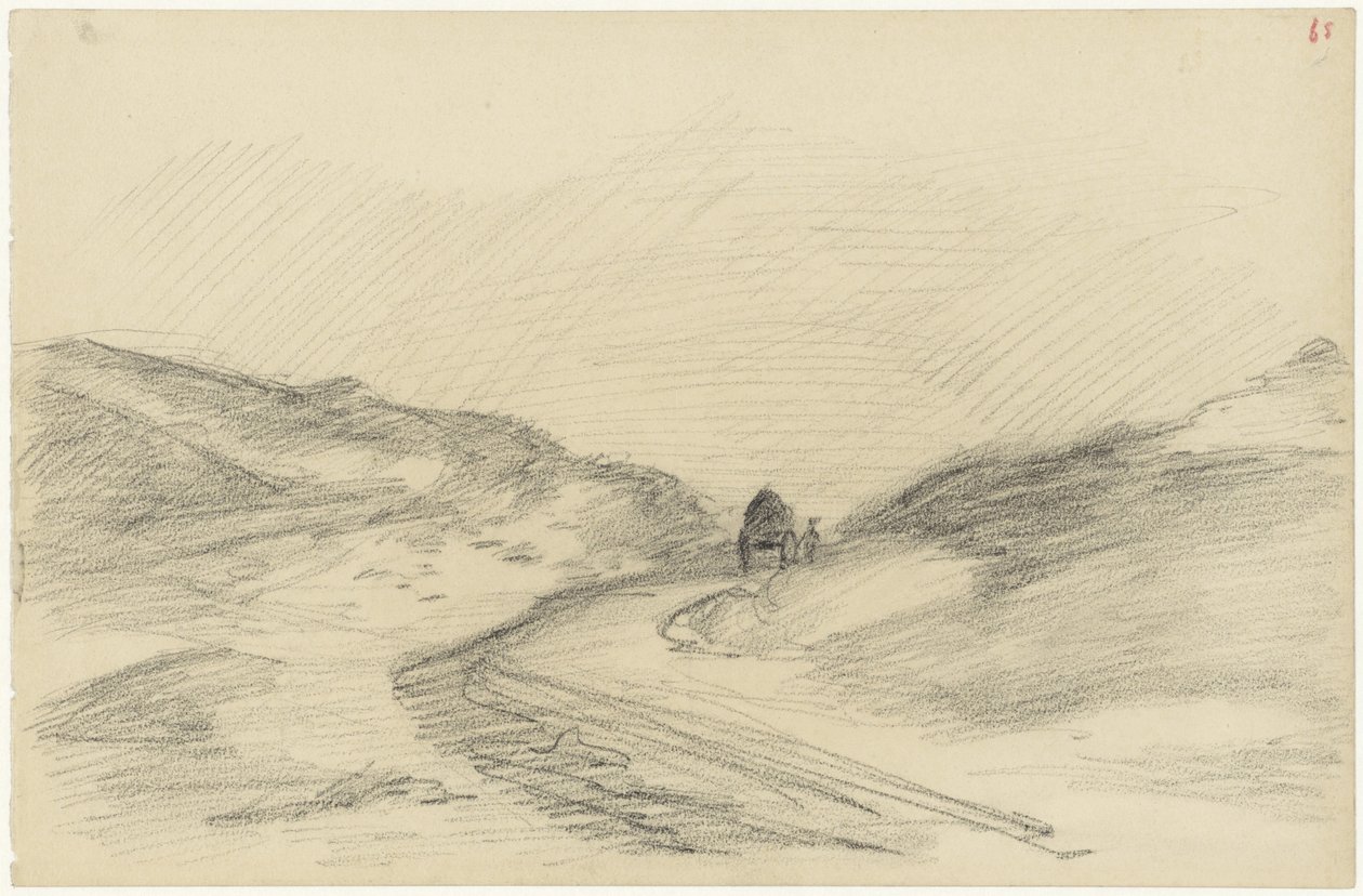 Dünenweg mit Karren von Jozef Israëls