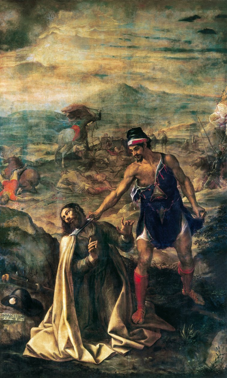 Die Enthauptung des Heiligen Jakobus des Älteren von Juan (1526 1579) Fernandez Navarette
