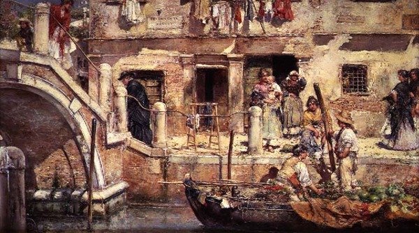 Auf einem venezianischen Kanal von Juan Pablo Salinas Tervel