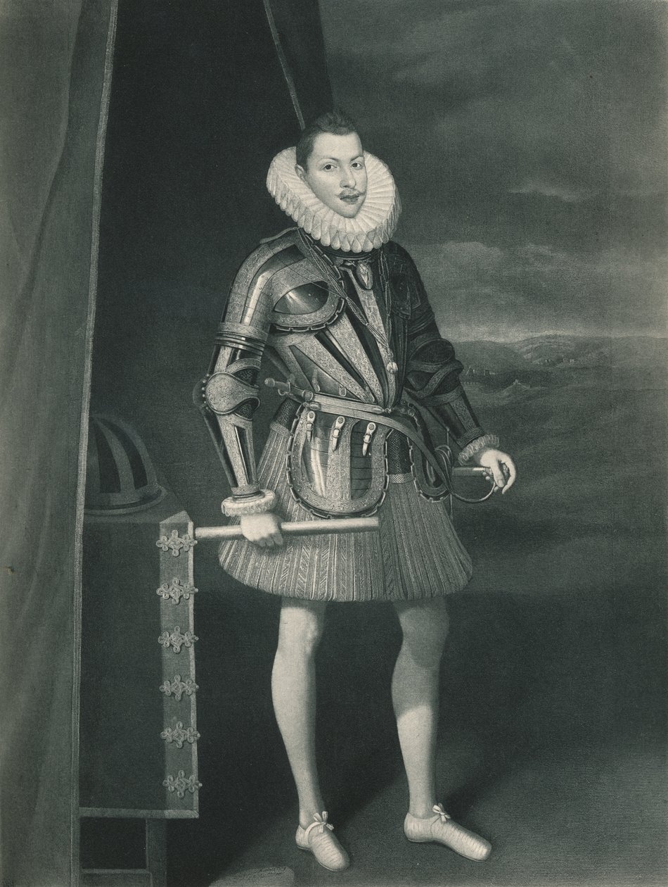 Philipp III. in Rüstung, 1605, 1904 von Juan Pantoja de la Cruz